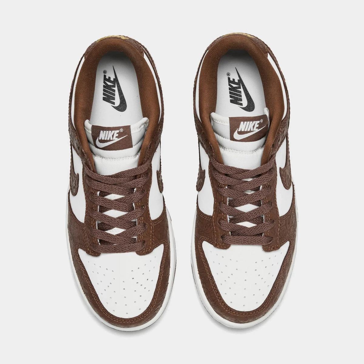 Women's Embossed Leather Low-Top Sneaker