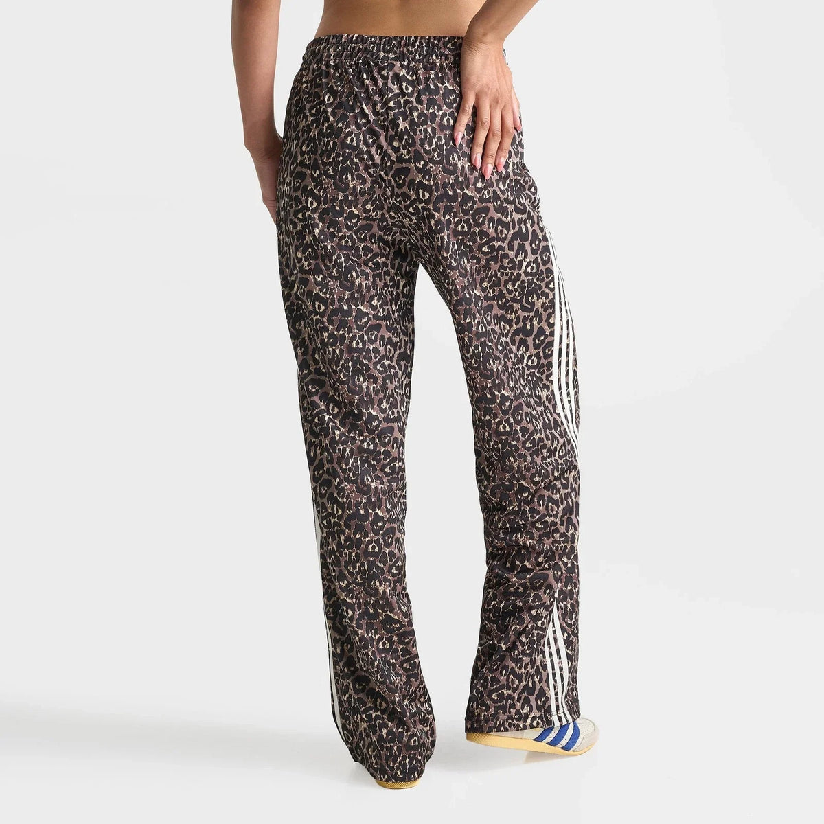 Women's Leopard Print Oversized Track Pants