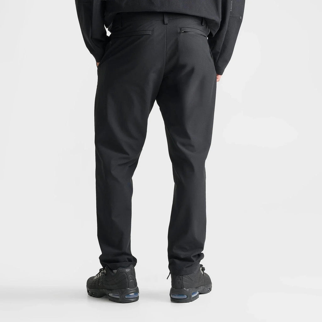 Men's Stretch Straight Chino Pants - Black
