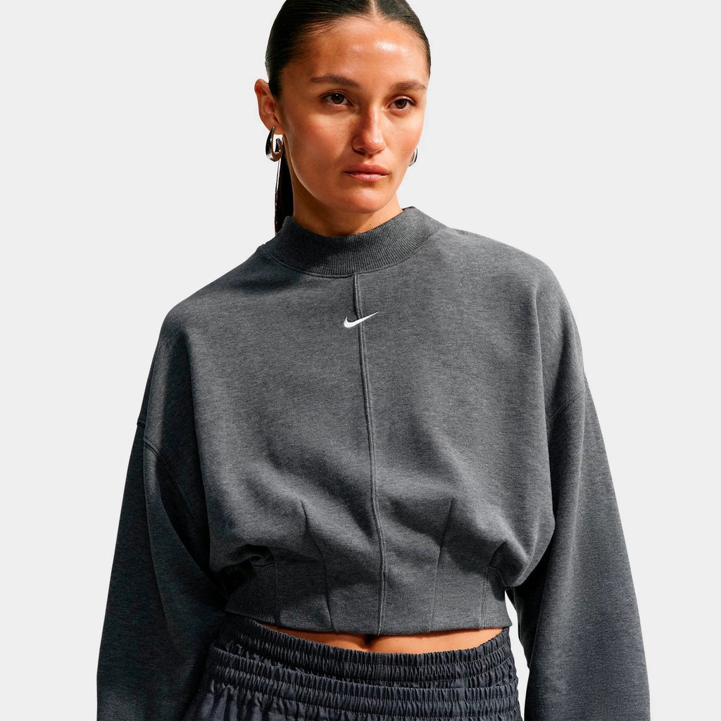 Women's Cropped French Terry Crew Sweatshirt