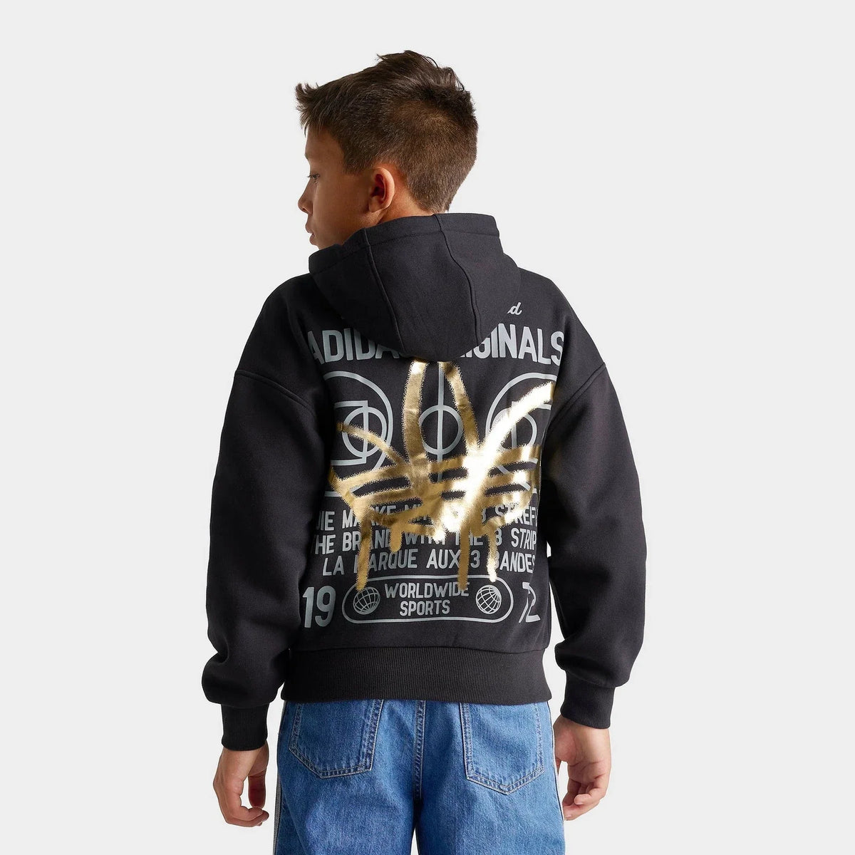 Kids' Metallic Graphic Fleece Pullover Hoodie