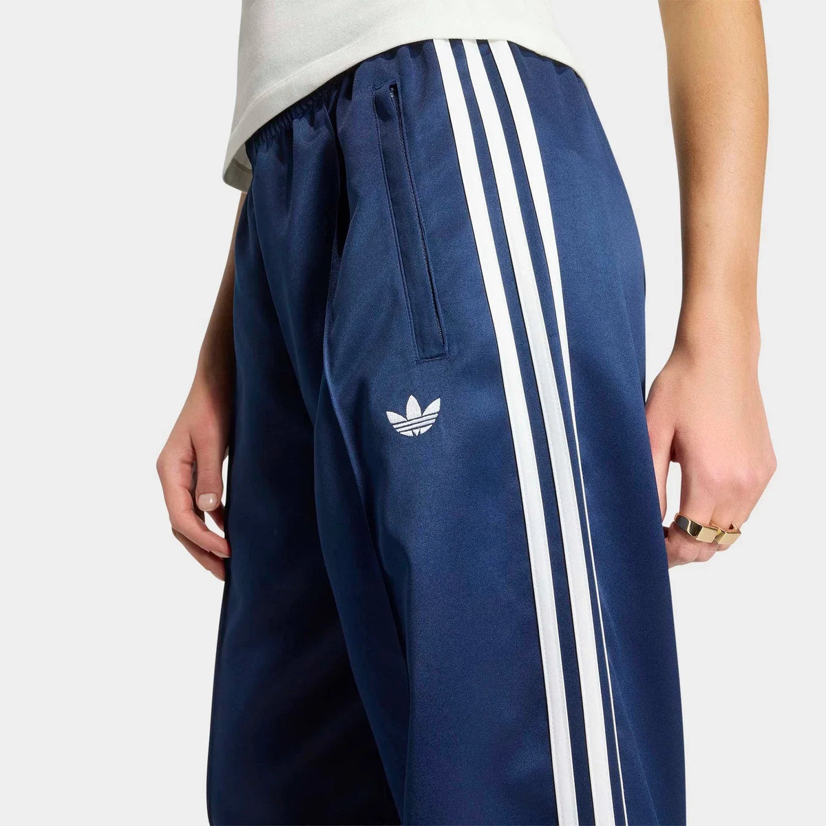 Women's Satin Loose-Fit Track Pants