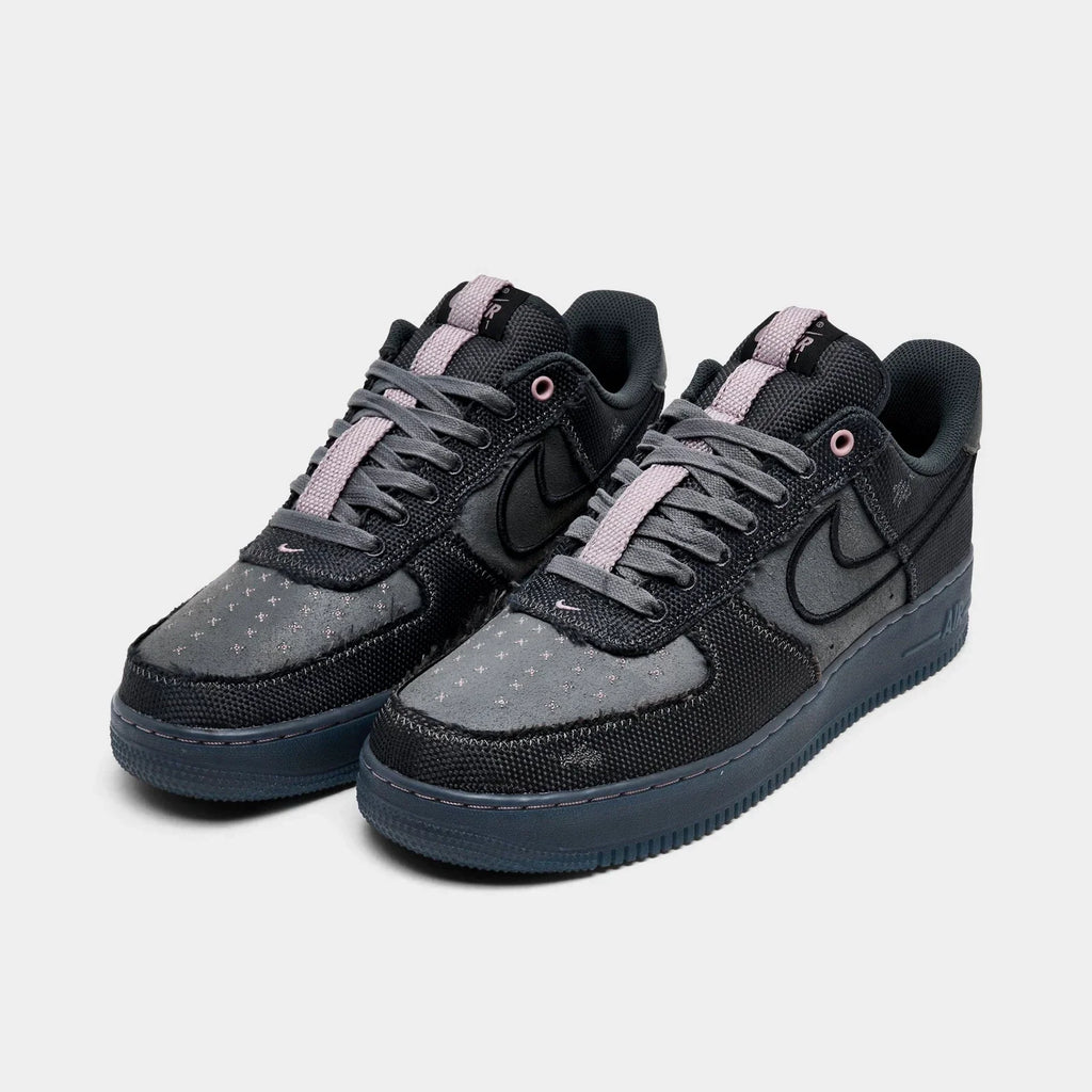 Men's Mesh And Suede Low-Top Sneakers - Gray