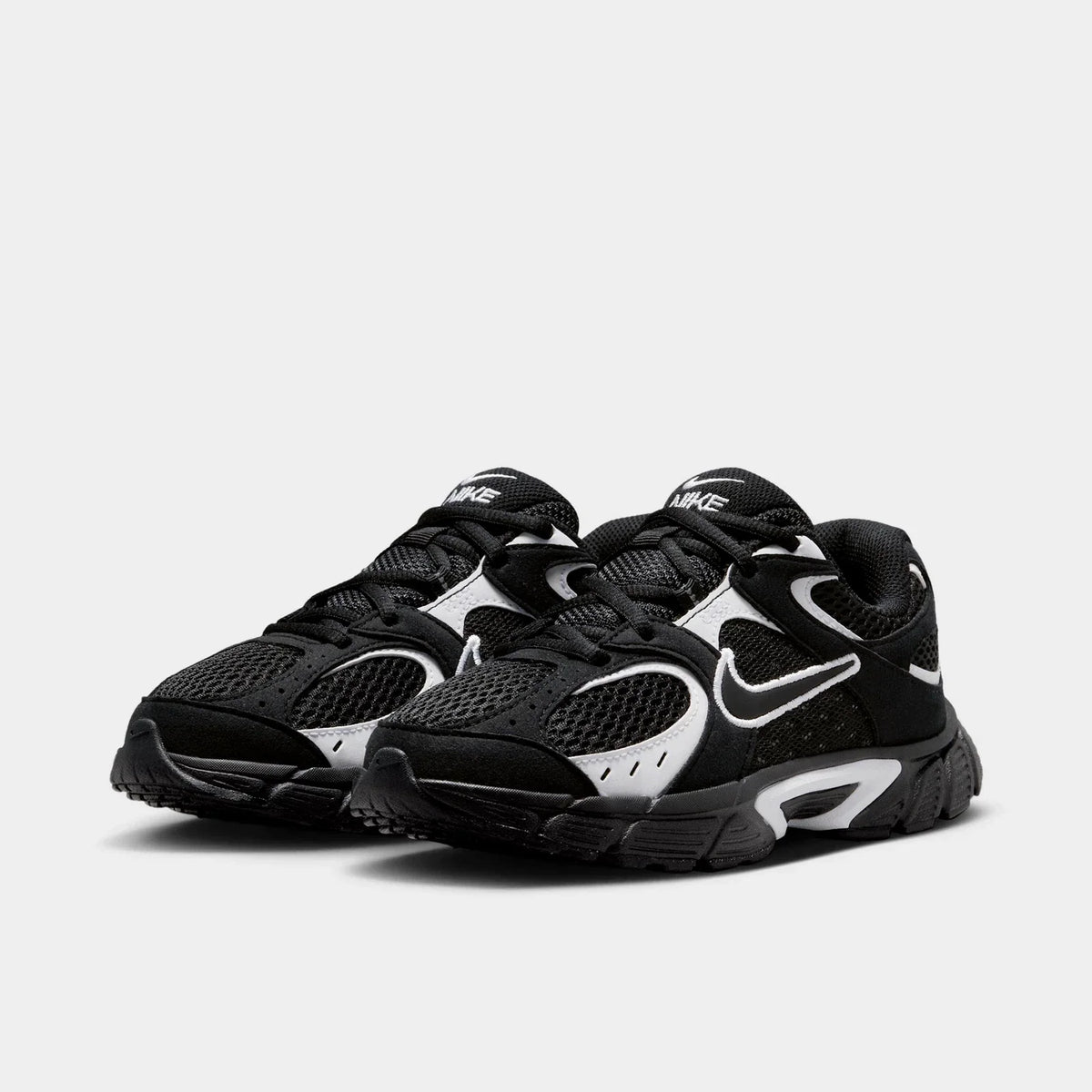 Girls' Mesh And Suede Casual Sneakers