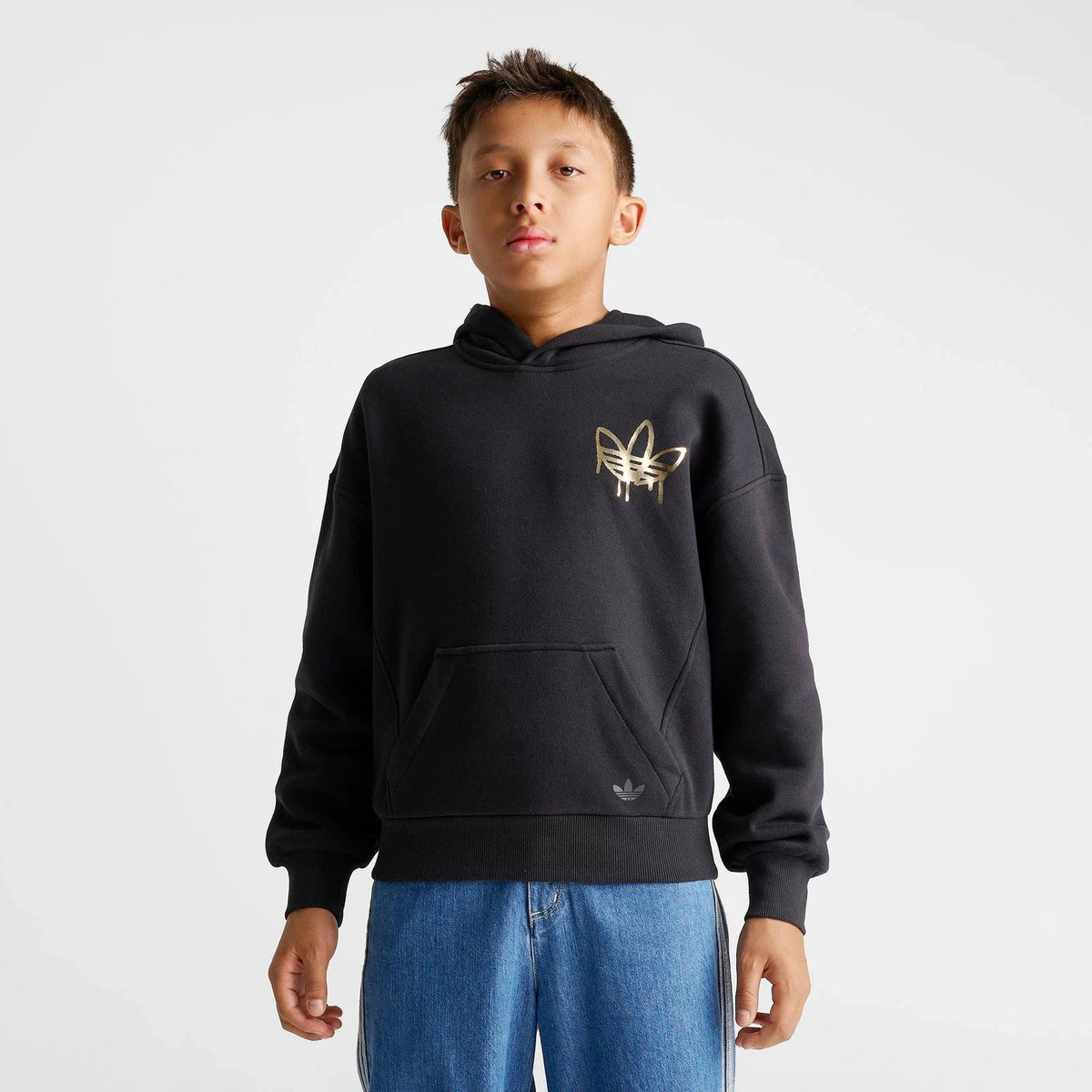 Kids' Metallic Graphic Fleece Pullover Hoodie