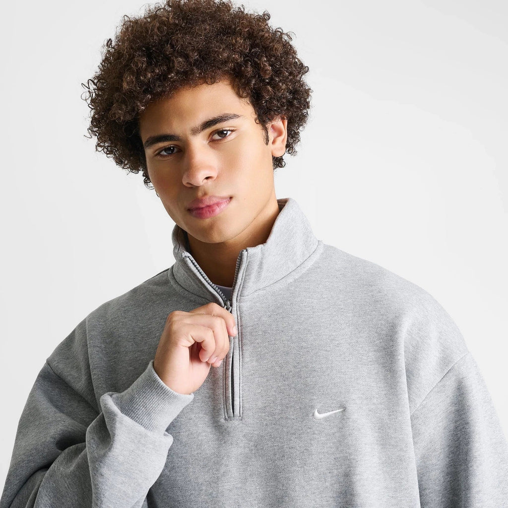 Men's Brushed Fleece Quarter Zip Pullover
