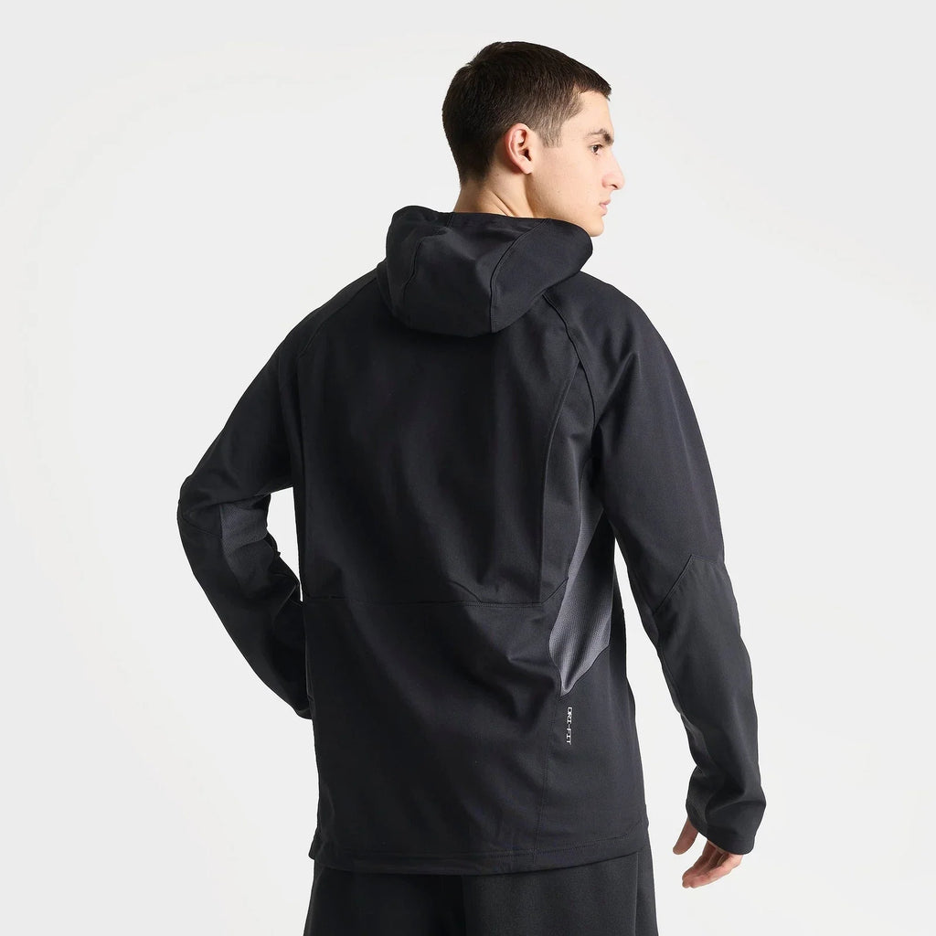 Men's Moisture-Wicking Training Hoodie - Black