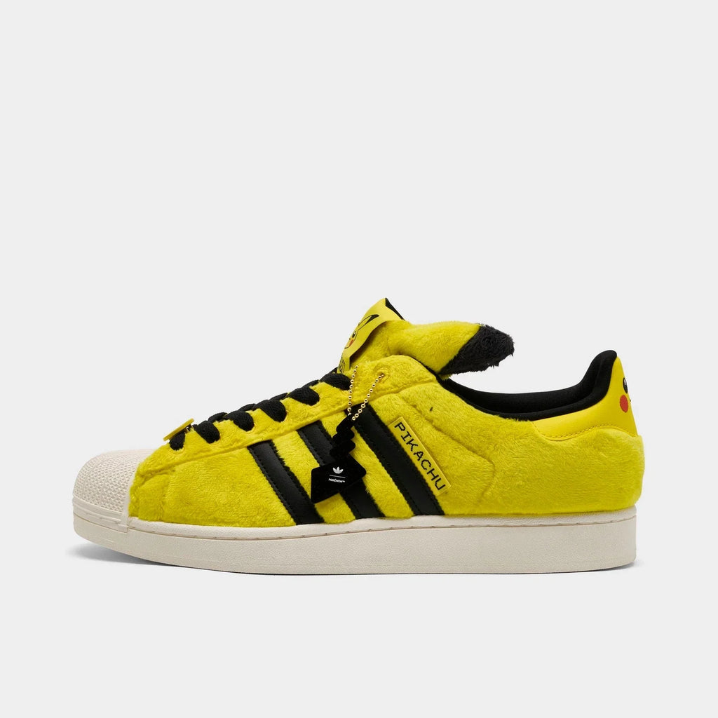 Men's Yellow Character Faux-Fur Sneakers