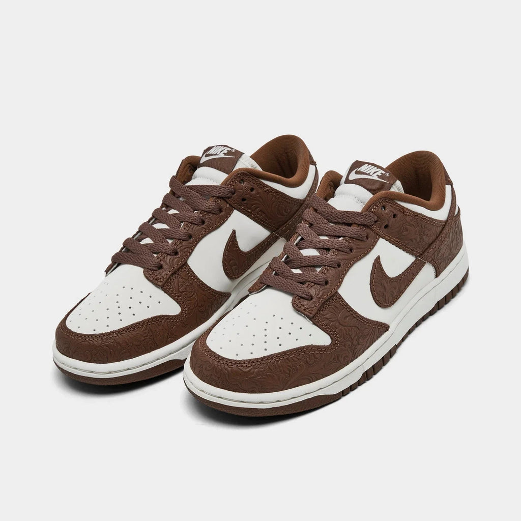 Women's Embossed Leather Low-Top Sneaker