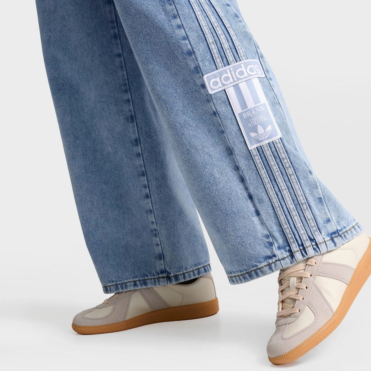 Women's Mid-Rise Wide-Leg Denim Pants