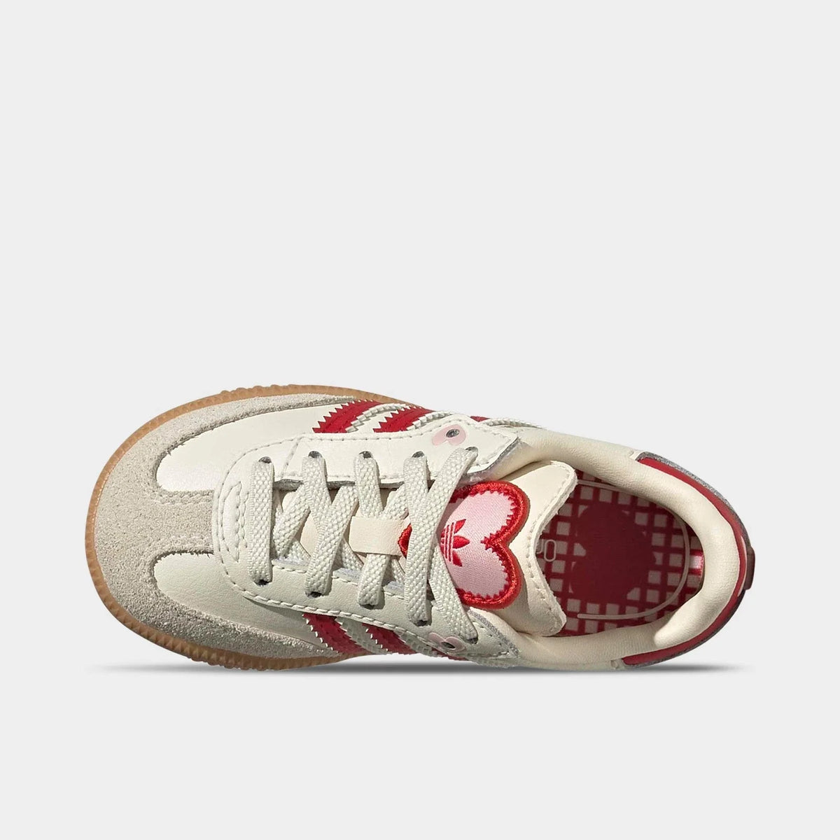 Toddler Heart Leather Hook-And-Loop Sneakers