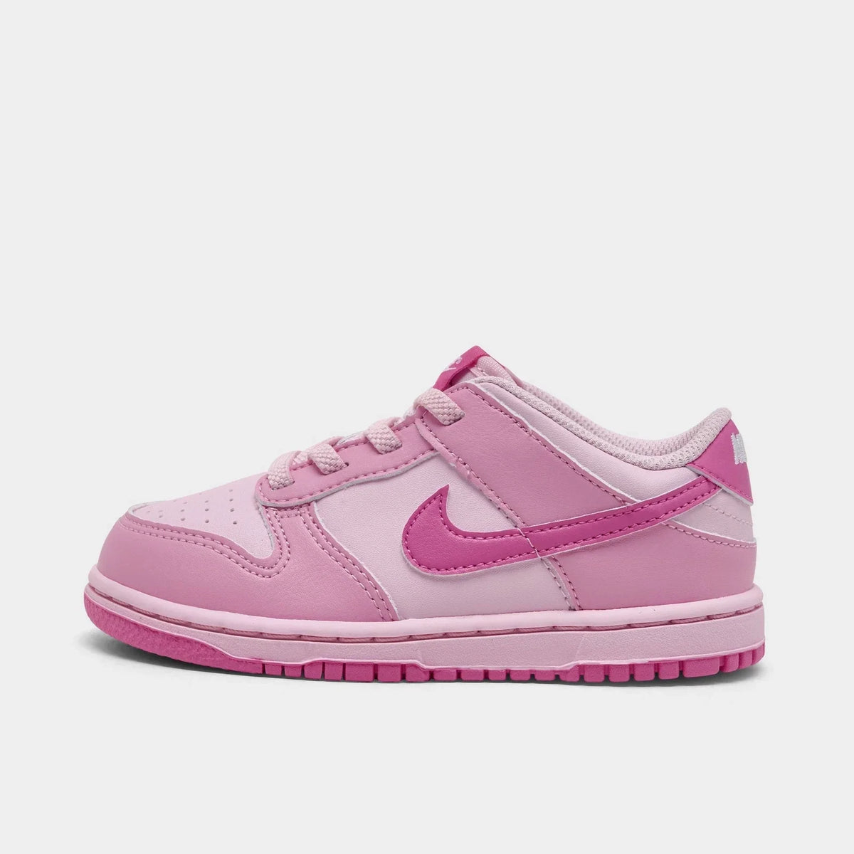 Toddler Heart-Detail Leather Sneakers - Pink