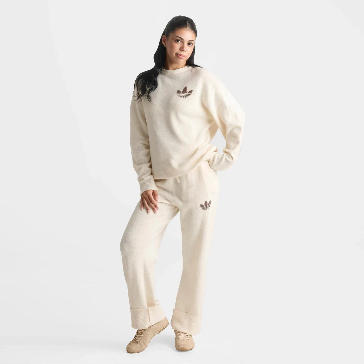 Women's Loose-Fit Wool-Blend Knit Sweater