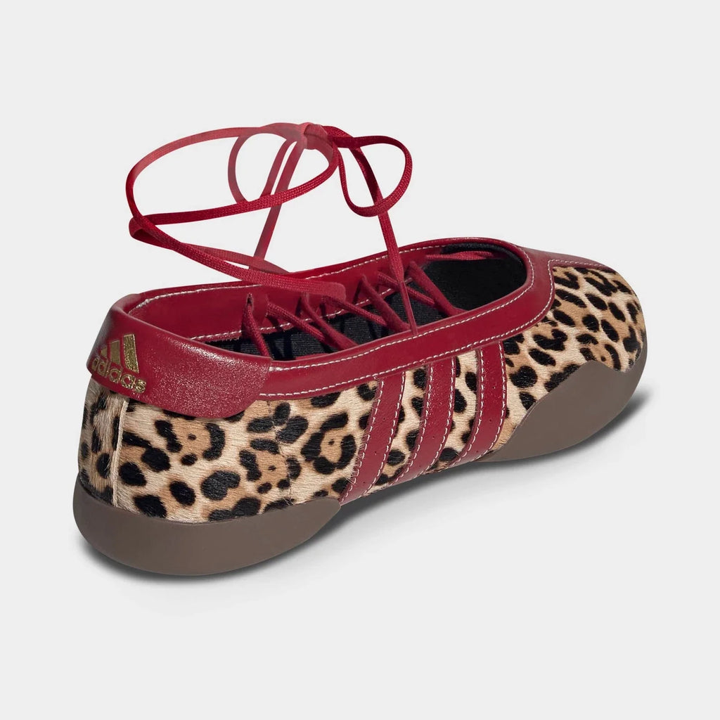 Women's Leopard Print Ballet-Inspired Sneakers