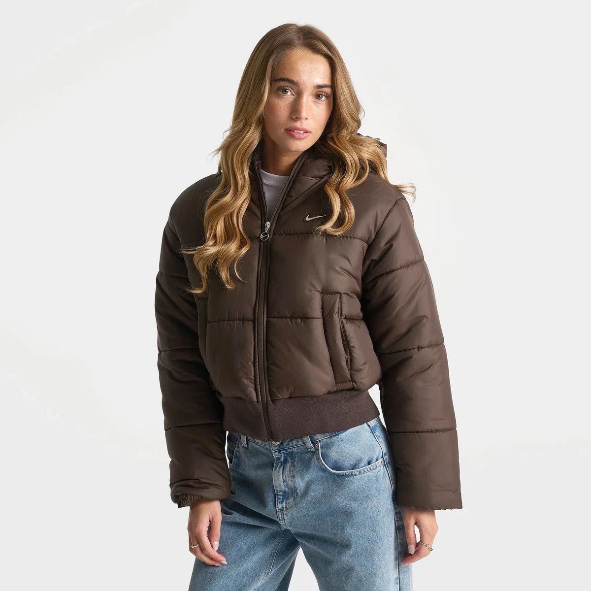 Women's Water-Repellent Hooded Puffer Jacket