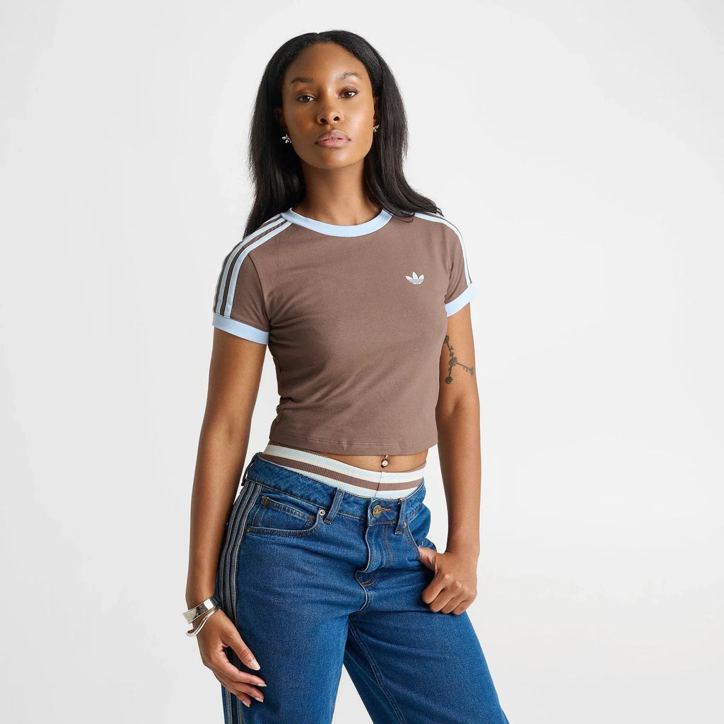 Women's Cropped Short-Sleeve Cotton T-Shirt