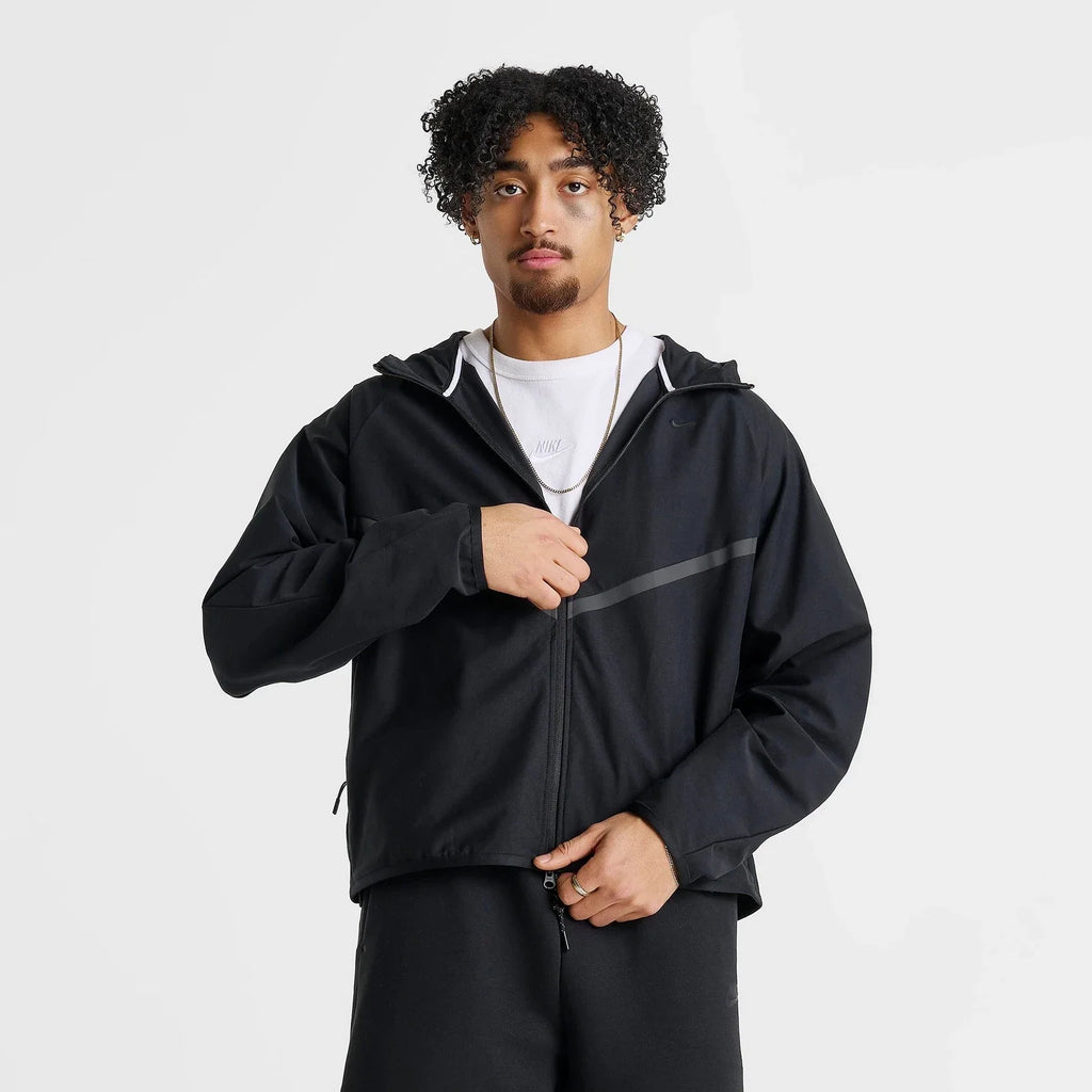 Men's Stretch Knit Full-Zip Hooded Jacket