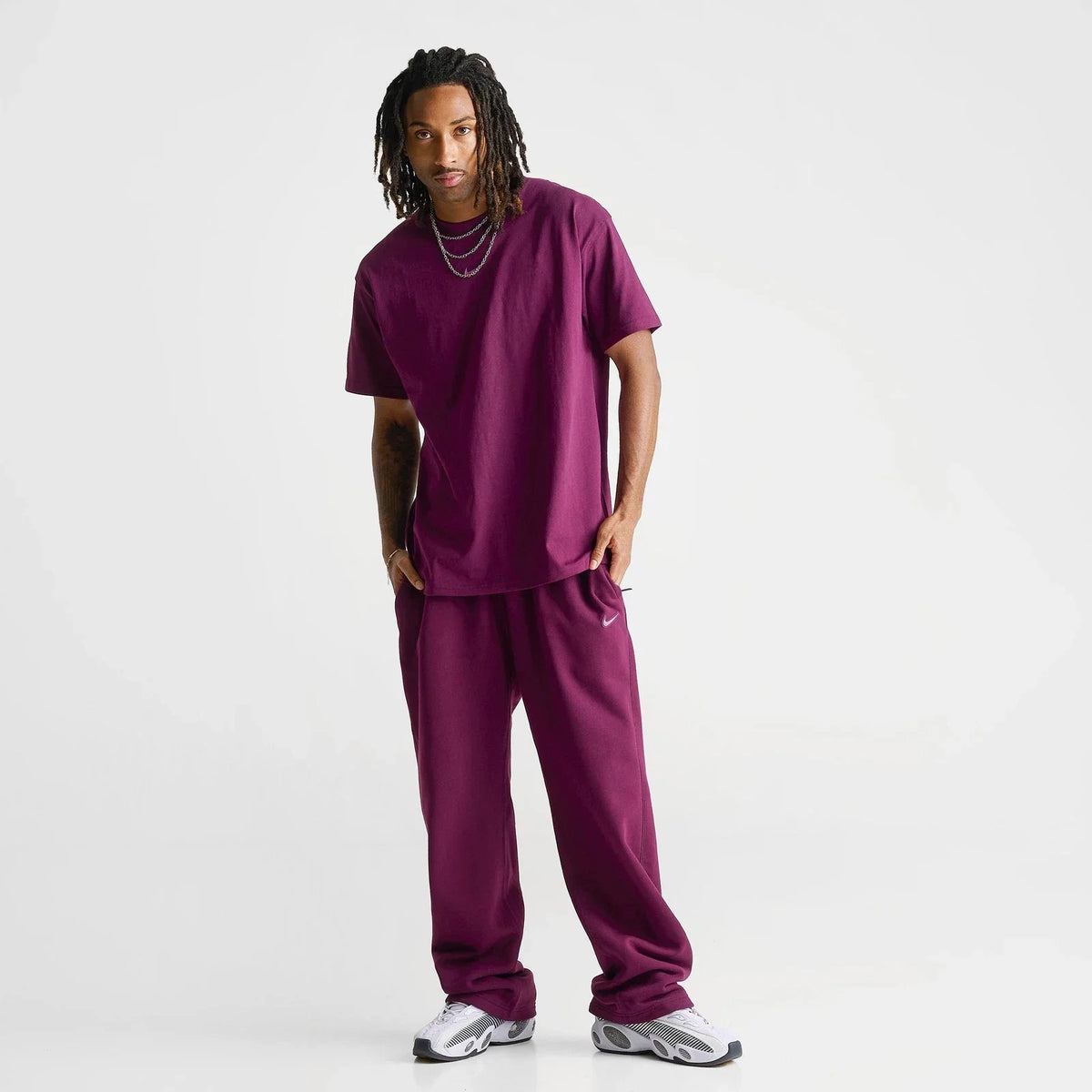 Men's Relaxed Open-Hem Fleece Sweatpants