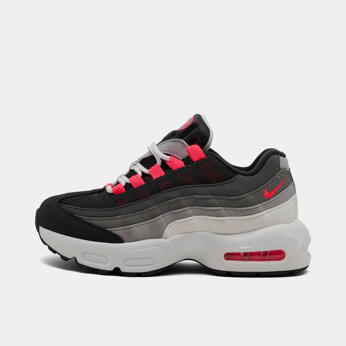 Kids' Mesh And Leather Cushioned Sneakers