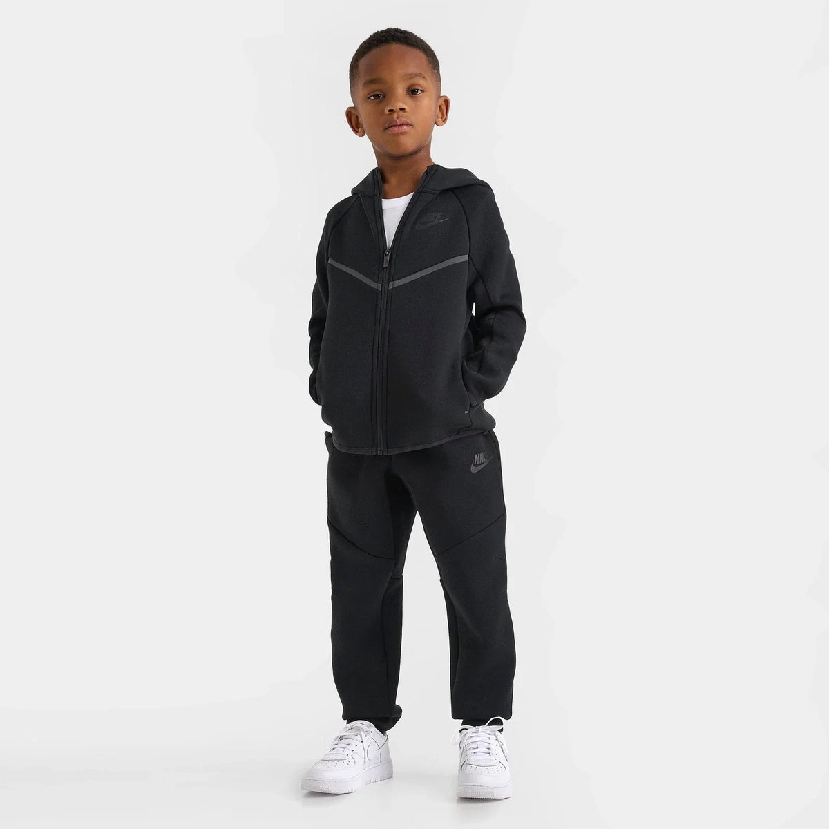 Little Kids' Full-Zip Hoodie And Jogger Set
