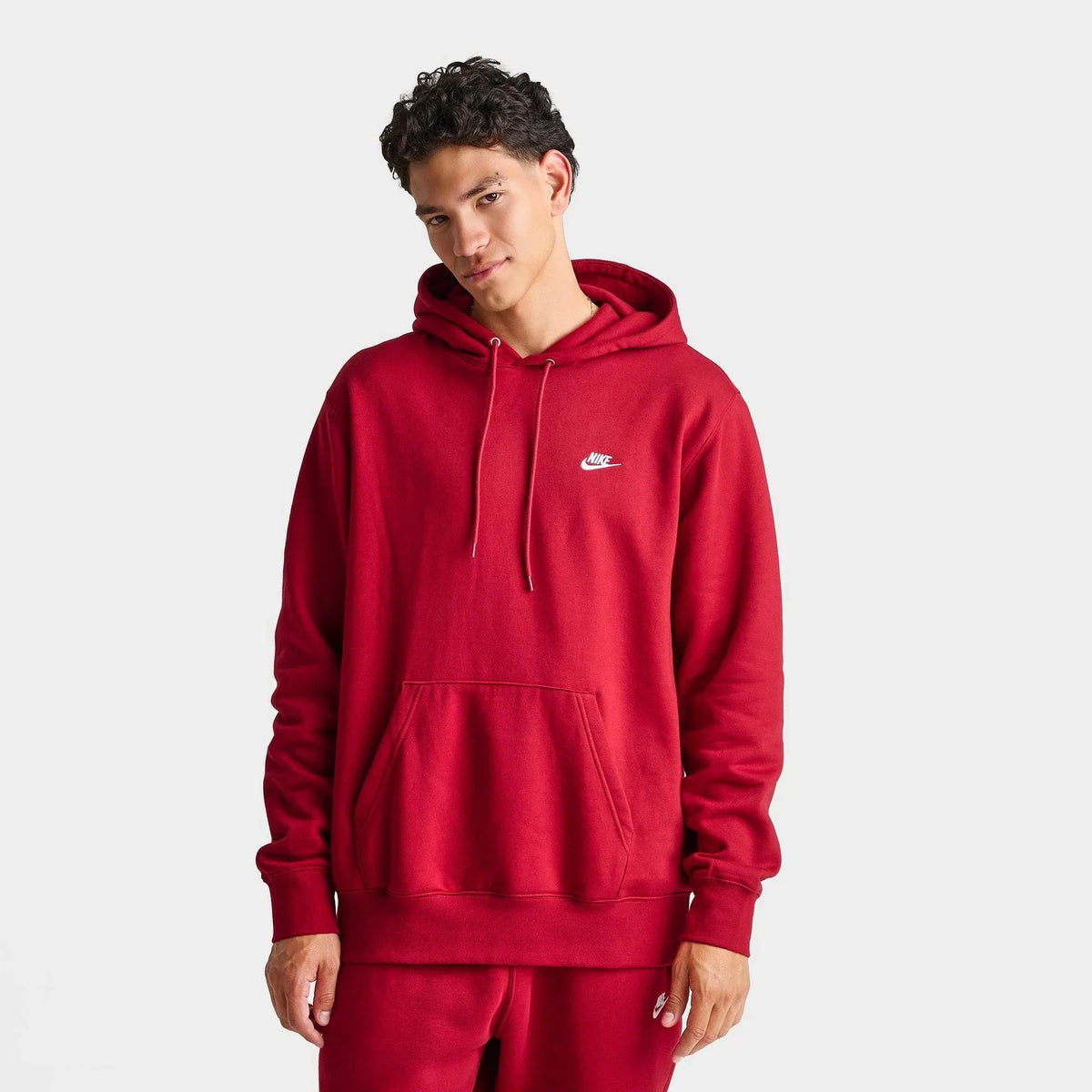 Men's Embroidered Fleece Pullover Hoodie