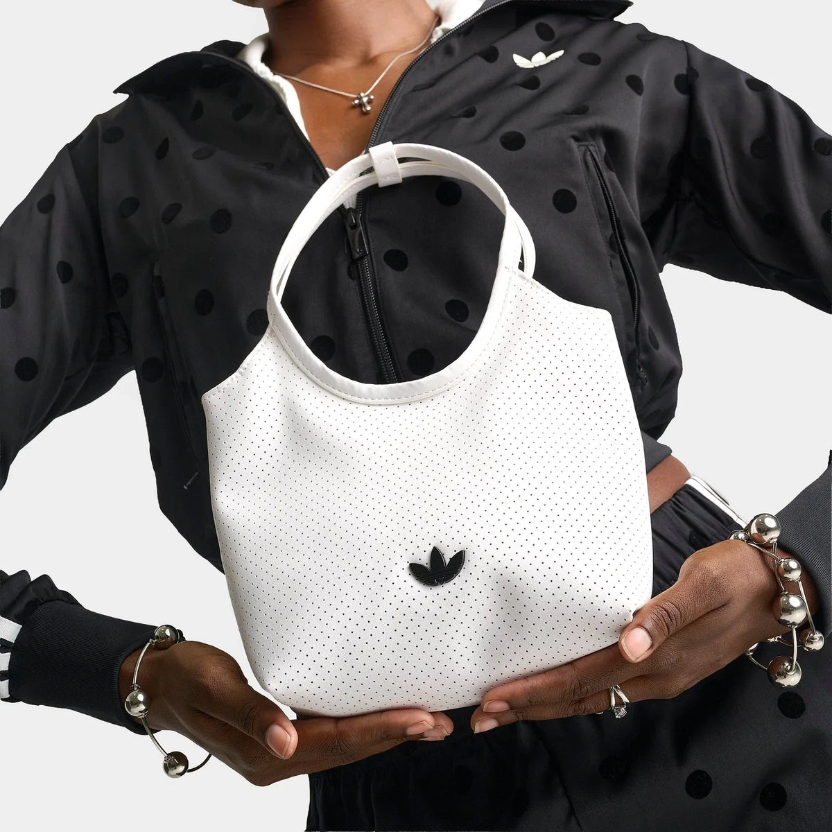 Women's Mini Perforated Faux Leather Tote