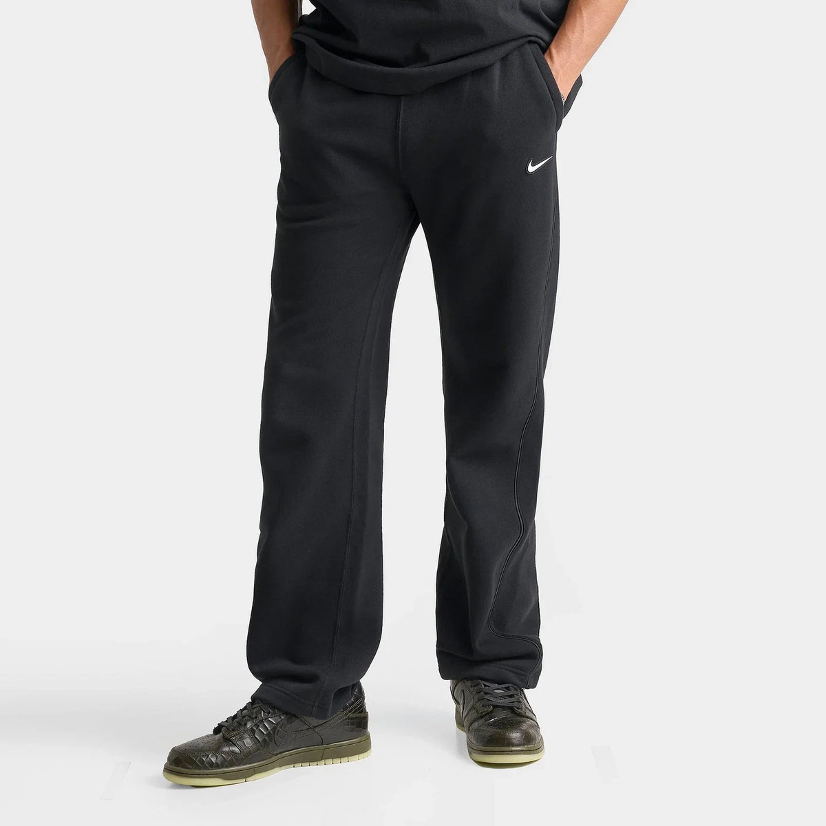 Men's Relaxed Open-Hem Fleece Sweatpants