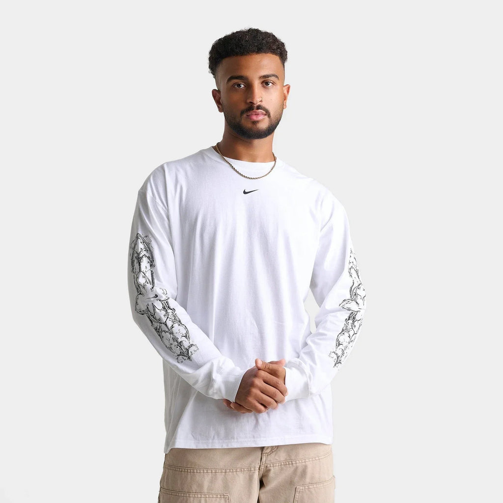 Men's Loose-Fit Graphic Long-Sleeve Tee