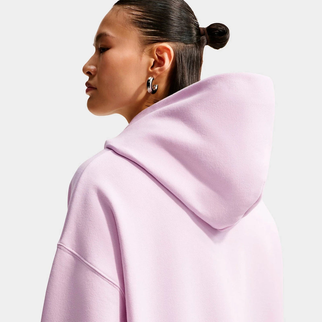 Women's Oversized Fleece Pullover Hoodie - Purple