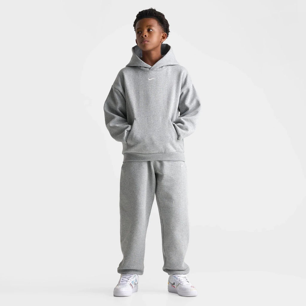 Big Kids' Loose Fit Fleece Pullover Hoodie - Gray
