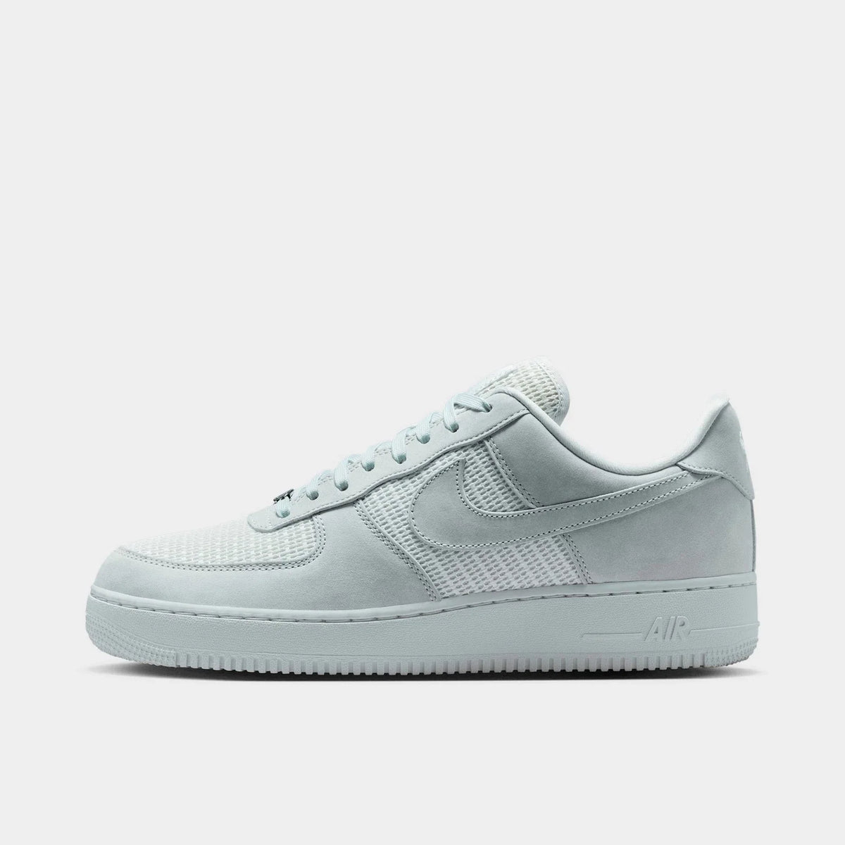 Men's Woven Suede Low Top Sneakers - White
