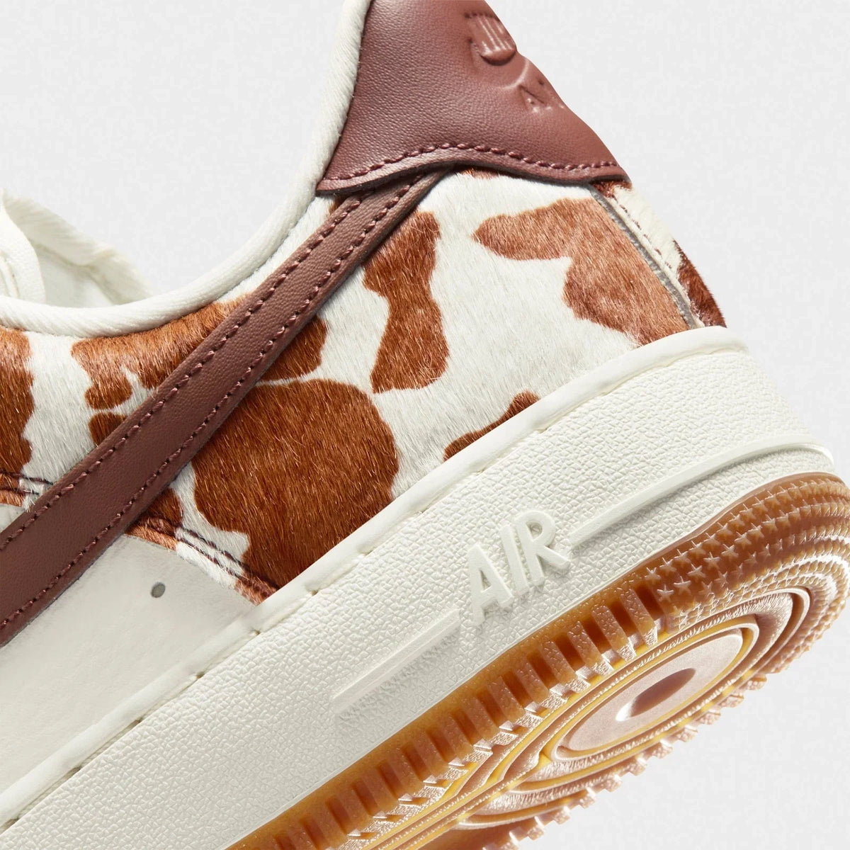 Women's Cow-Print Leather Low-Top Sneakers