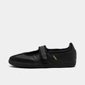 Women's Leather Mary Jane Sneakers - Black