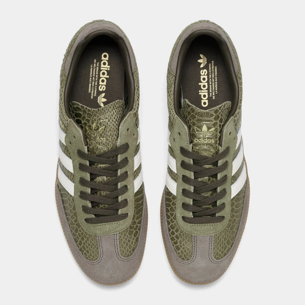 Men's Snakeskin-Print Leather Sneaker