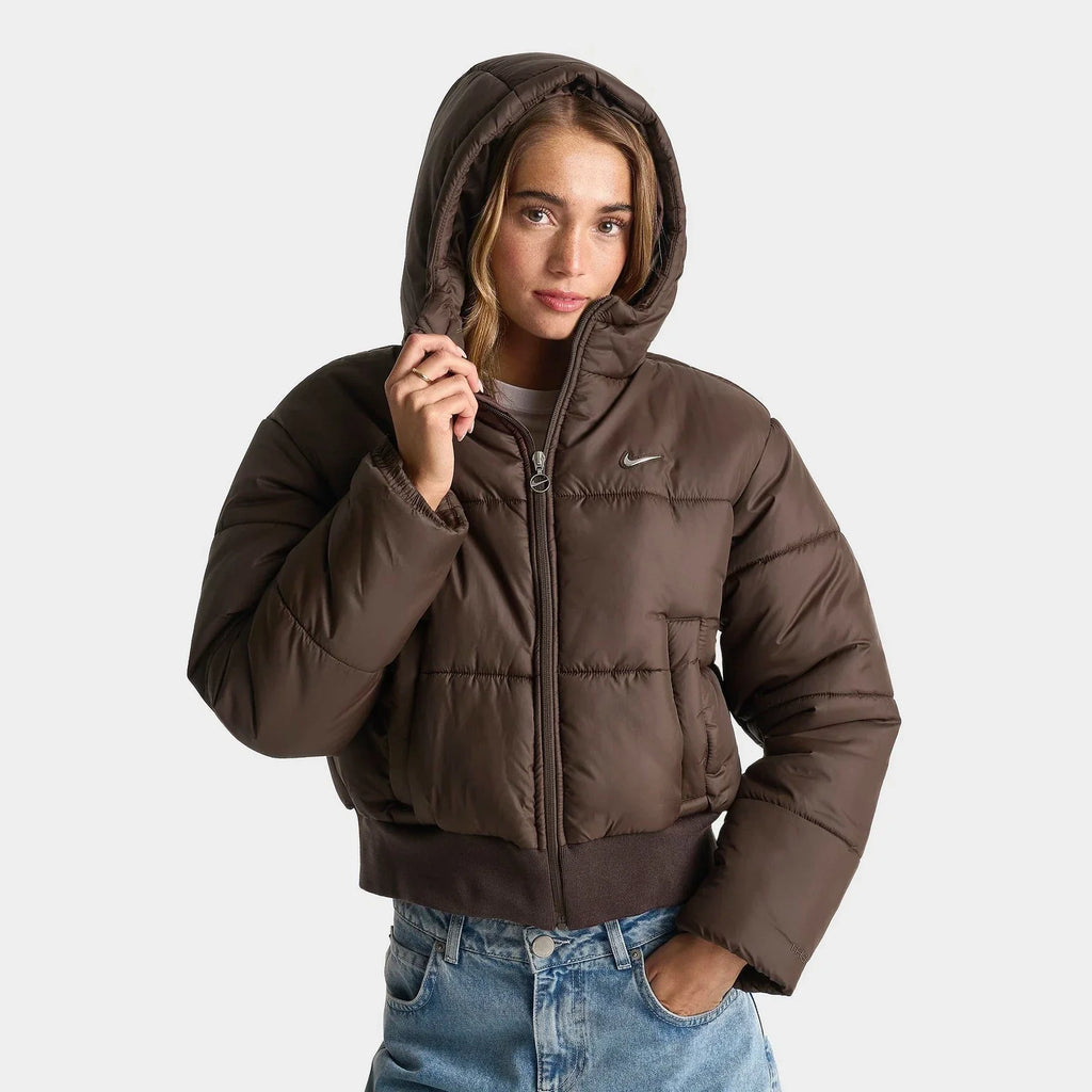 Women's Water-Repellent Hooded Puffer Jacket