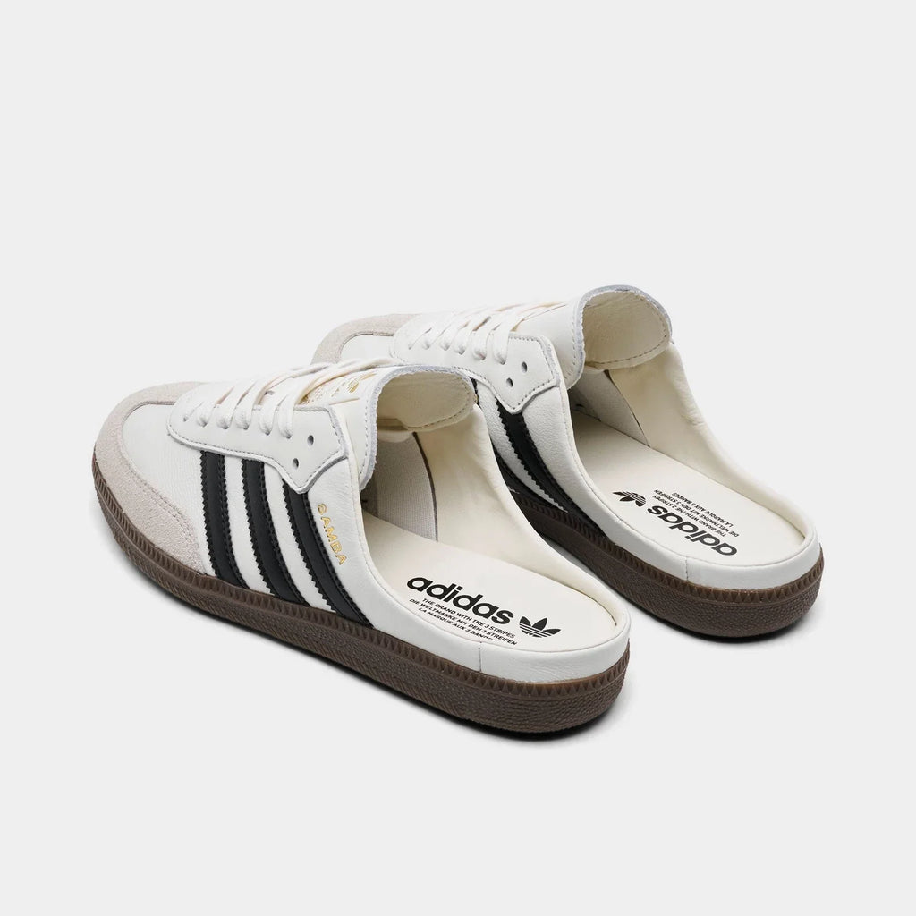 Women's Leather Backless Mule Sneakers