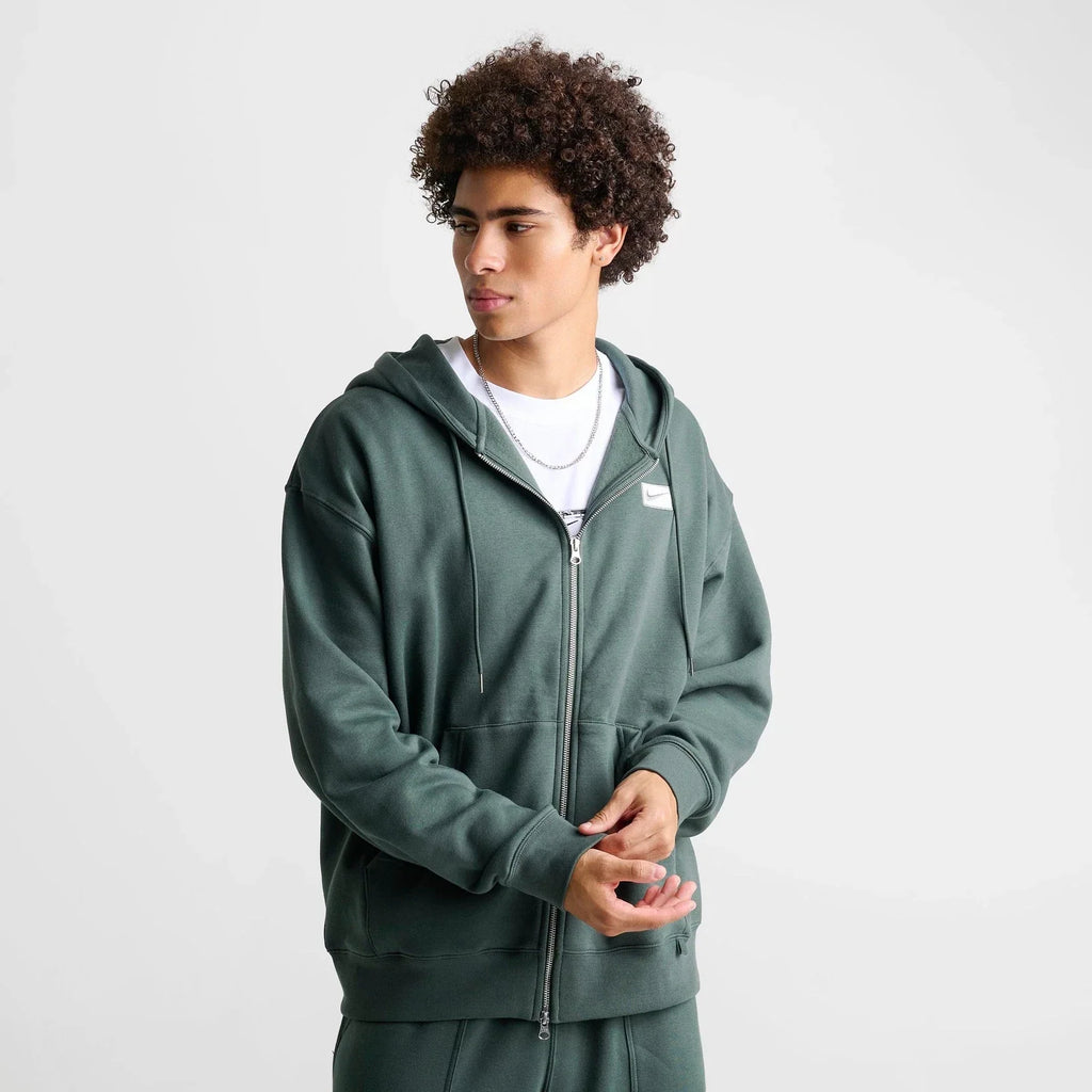 Men's Full-Zip Fleece Hoodie - Green