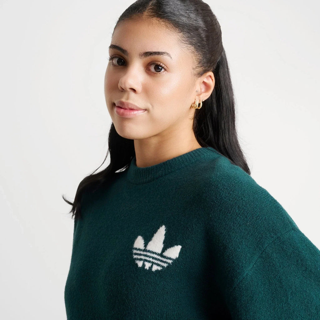 Women's Loose-Fit Wool-Blend Knit Sweater