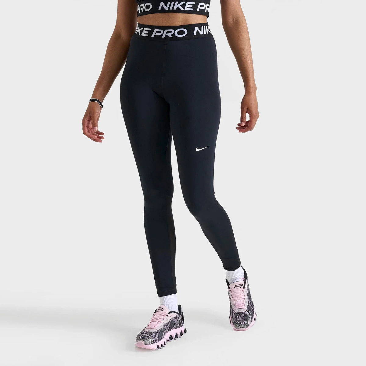 Women's High-Waisted Mesh Panel Leggings