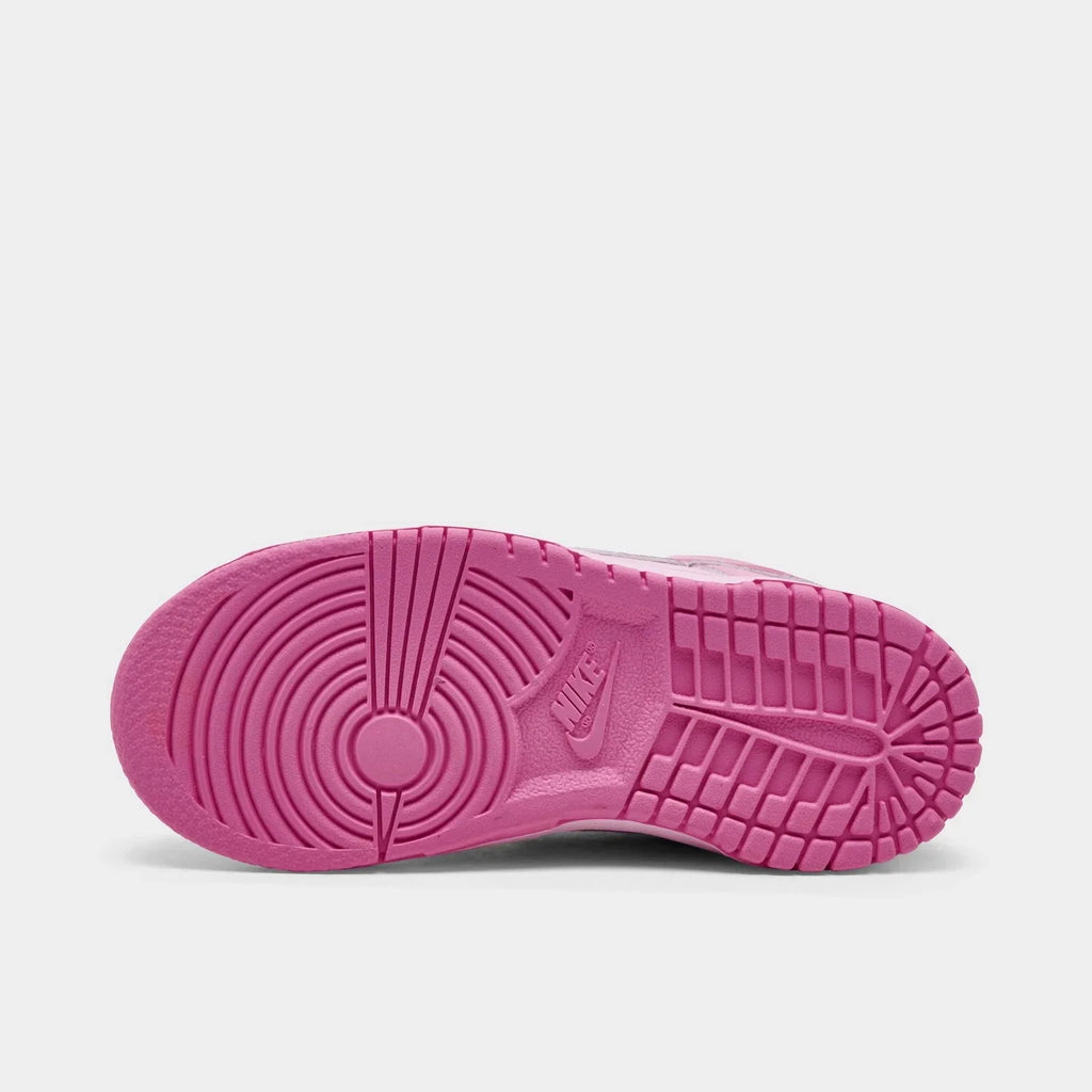 Toddler Heart-Detail Leather Sneakers - Pink