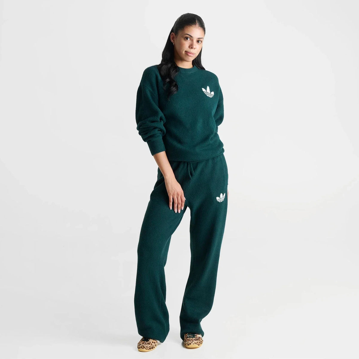 Women's Loose-Fit Wool-Blend Knit Sweater