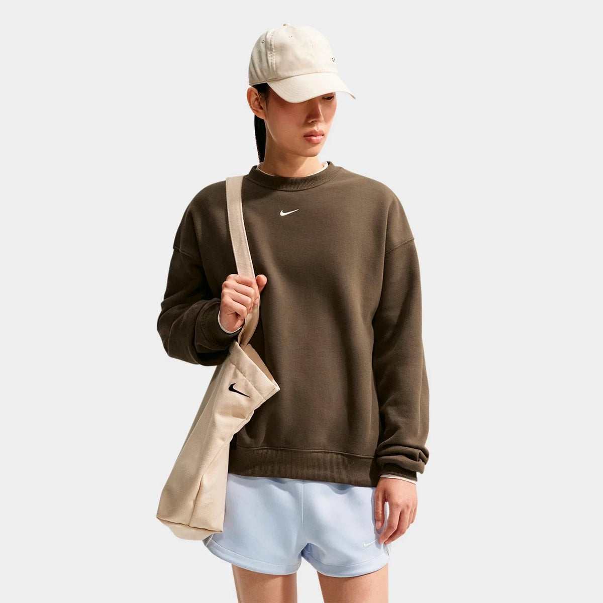 Women's Oversized Midweight Fleece Crewneck