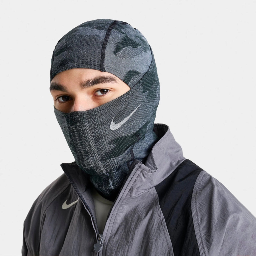 Printed Knit Balaclava Hood