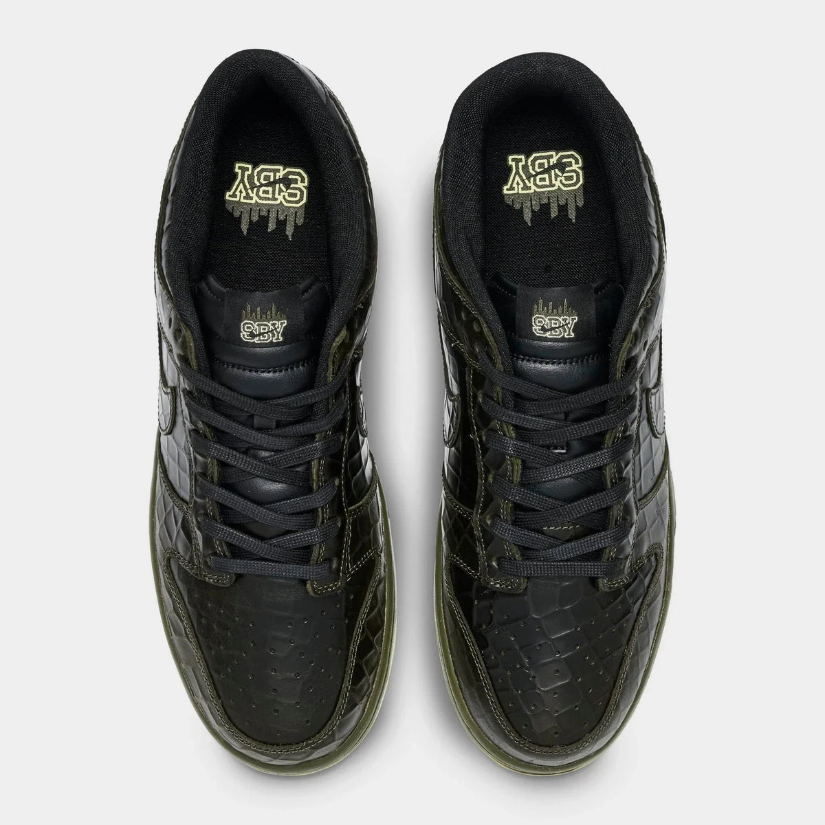 Men's Suede Low Top Sneakers - Green