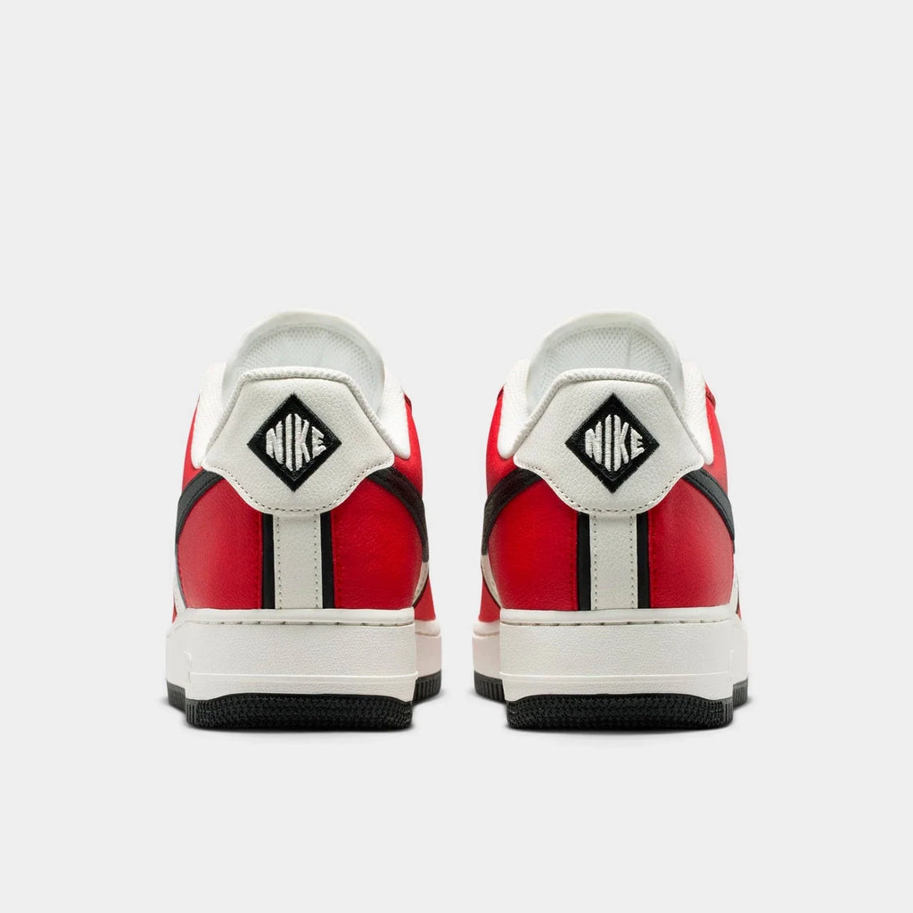 Men's Leather Court Sneakers - Red