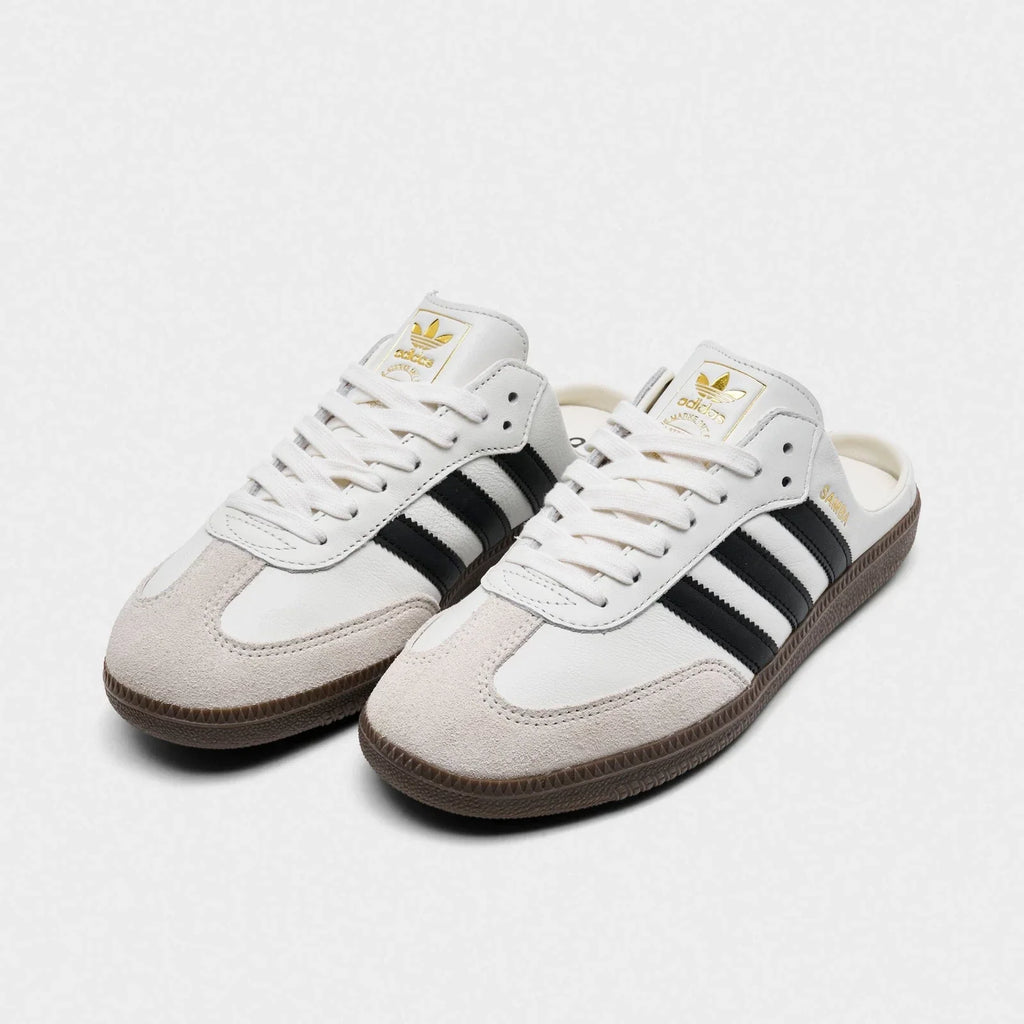 Women's Leather Backless Mule Sneakers