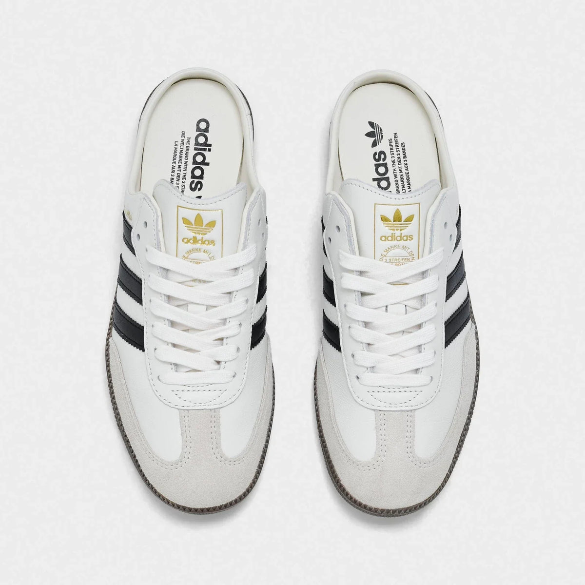 Women's Leather Backless Mule Sneakers
