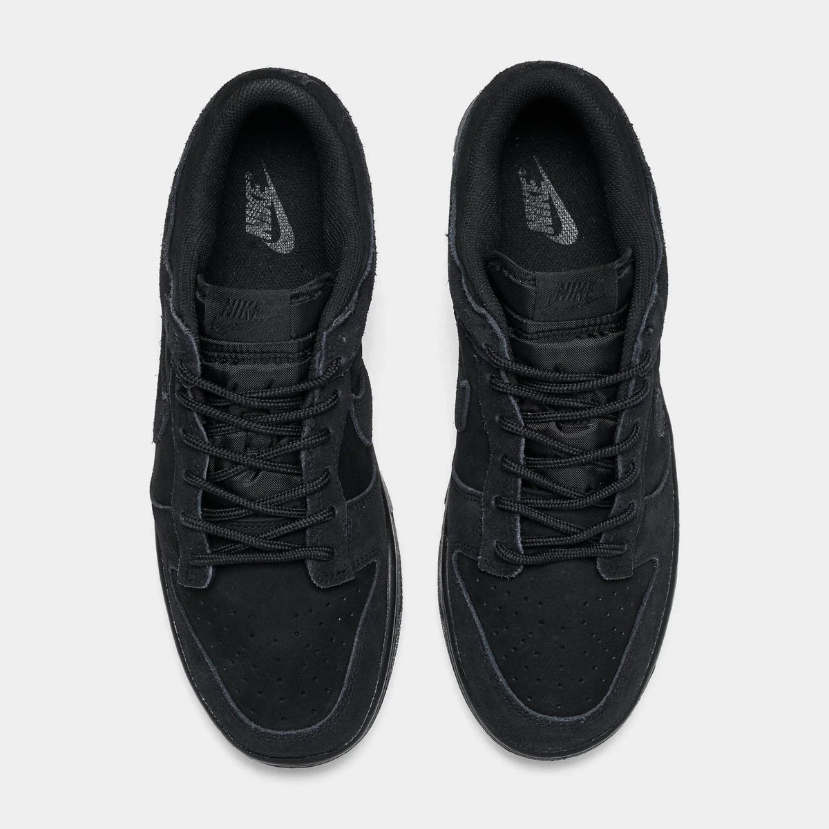 Men's Suede Low-Top Sneakers - Black