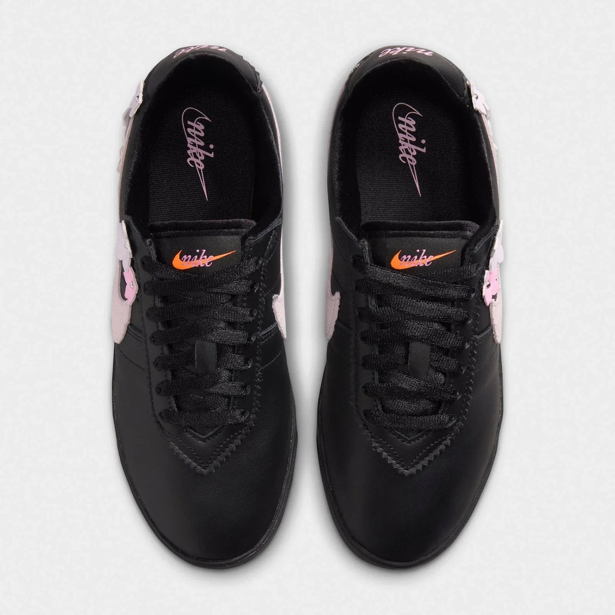Women's Leather Floral Casual Sneakers