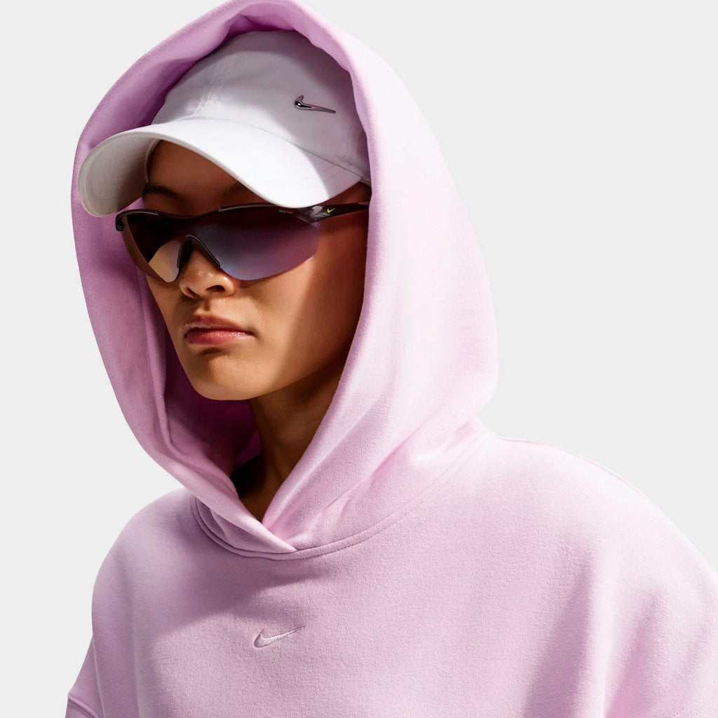 Women's Oversized Fleece Pullover Hoodie - Purple